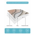 thumbnail image 5 of Quilts Full Size Bedding Set, Brown Ombre Lightweight Quilted Comforter, Modern Geometric Abstract Aesthetic Cream Soft Reversible Bedspread Coverlet with Pillow Covers for All Season, 78" x 90", 5 of 7