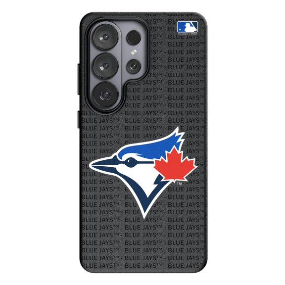 Keyscaper Toronto Blue Jays Text Backdrop Galaxy Magnetic Bump Case