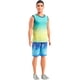 thumbnail image 1 of Barbie Fashionistas Ken Doll #236 with Black Hair, Wearing Blue and Green Ombre Tank with Jean Shorts and Silver Sneakers, 1 of 5