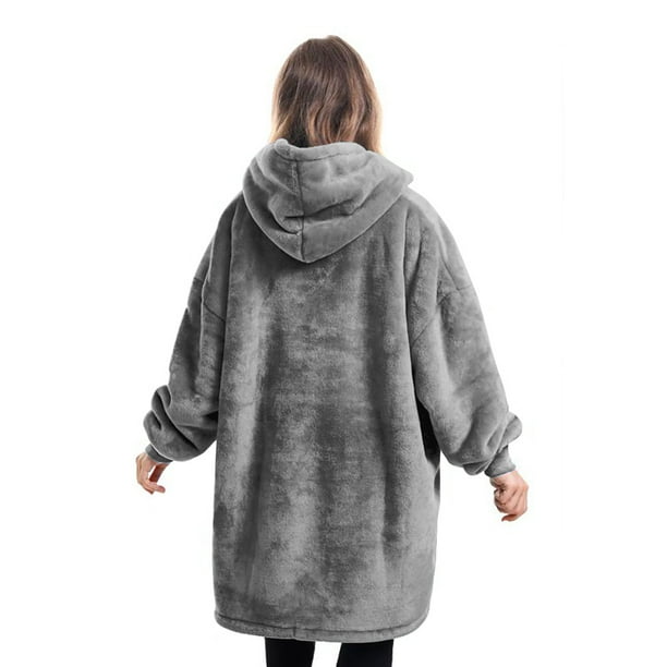 Grey Oodie Hoodie Canada Oodie Blanket Hoodie For Kids, Oversized