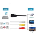 thumbnail image 2 of HDMI a RCA TV Cable HDMI macho a 3 RCA macho Av Cable Video Audio componente convertidor adaptador 1080P Cable para HDTV negro 5 pies/1,5 m Adepaton CZDZ-HY46, 2 of 5