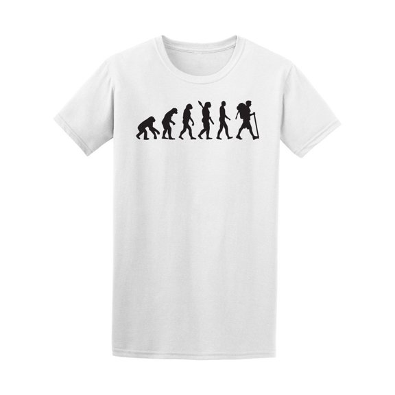 Evolution Hiking Hiker Adventure Tee Men's -Image by Shutterstock