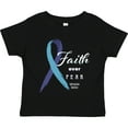 thumbnail image 3 of Inktastic Faith over Fear Hydrocephalus Awareness with Blue Ribbon Boys or Girls Toddler T-Shirt, 3 of 5