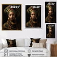 thumbnail image 4 of Designart "Poetic African Women I" African American Floater Framed Canvas Wall Art, 4 of 7