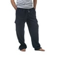 thumbnail image 2 of Pro Club Men's Heavyweight Fleece Cargo Sweatpant, Navy, 2X-Large, 2 of 3