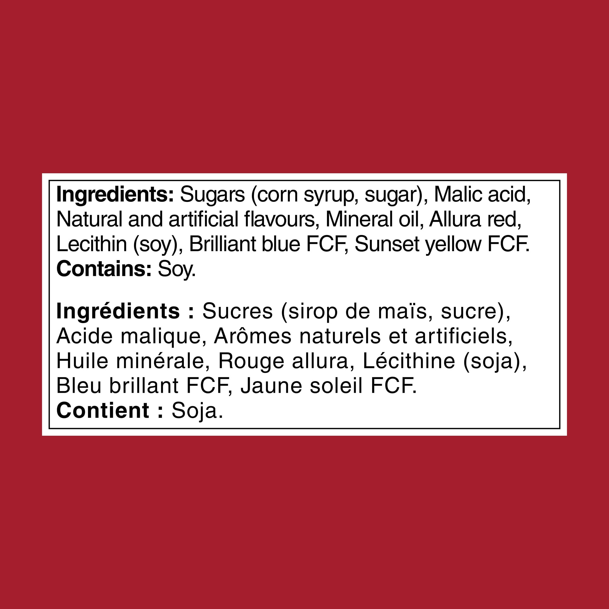 JOLLY RANCHER Bonbons durs rouges fantastiques, cerise, fraise, melon d’eau et punch aux fruits, 184 g