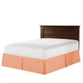 thumbnail image 1 of The Great American Store Easy Fit Pleated Style Bed Skirt / Dust Ruffle with 14 Inch Tailored Drop (Expanded Queen Size, Solid Coral) 600 Thread Count 100% Cotton - Covers Bed Legs and Frame, 1 of 4