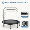 thumbnail image 7 of GIANNA 40" Collapsible Mini Trampoline, 330lbs Maximum Load Capacity, with Foam Handles, Exercise Trampoline Suitable for Adult Fitness, Kids, Indoor Outdoor, Blue, 7 of 7