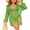 green, variant on Alove Swimsuit Beach Coverups V Neck Cover Up Women Crochet Hollow Out Tops Side Split Swim Bikini Bathing Suit Loose Fit Beach Dress