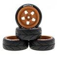 thumbnail image 1 of Yeacher Remote Control Off-Road Rally Car Tires 65*45*26mm 4pcs Replacement for TAMIYA TT02 XV01 HSP, 1 of 7