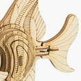 thumbnail image 5 of Build Your Own 3D Wooden Assembly Puzzle Wood Craft Kit Angel Fish Model, 5 of 5