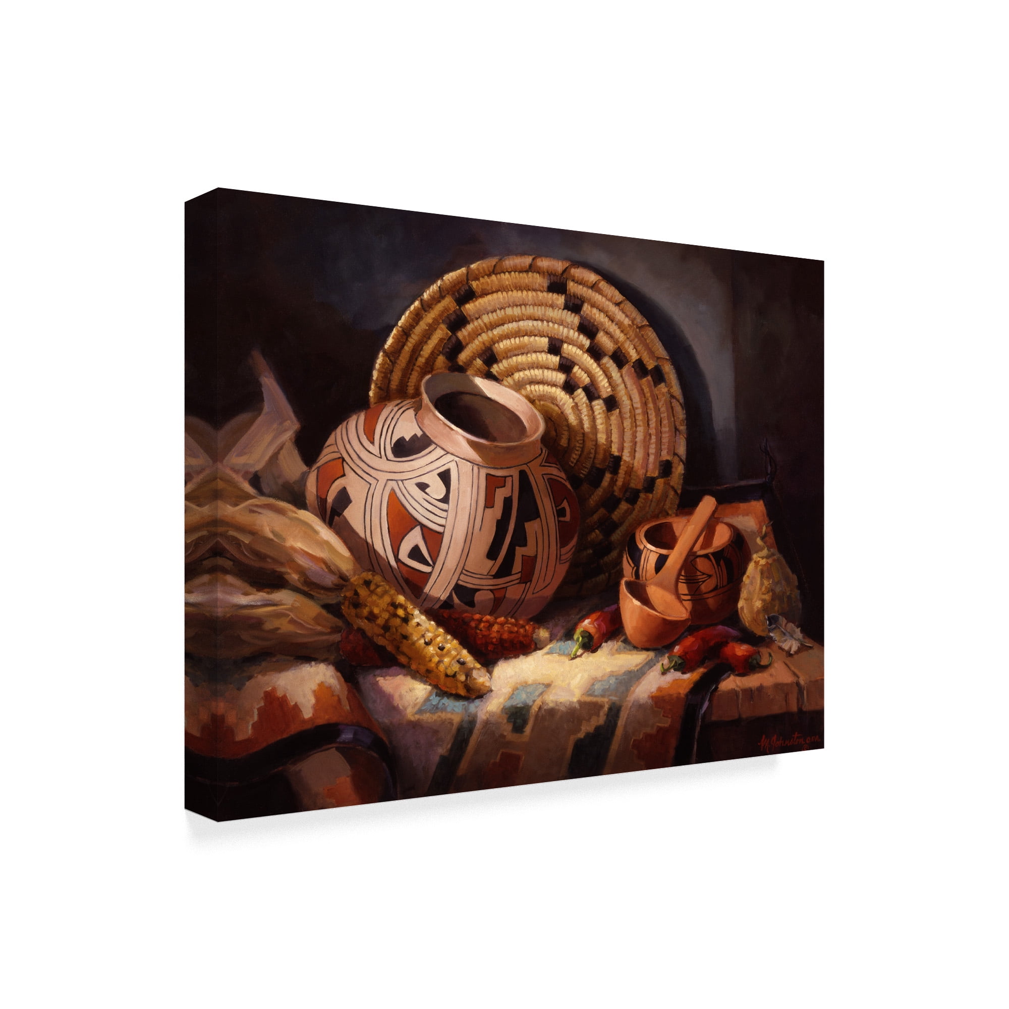 Trademark Fine Art 'Casa Grande Pot' Canvas Art by Maxine Johnston