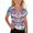 v#7Pink10, variant on Rggeeun Toddler Girl Blouse Gradient Style V Neck Short Sleeve Cute Scale Print Soft Kids' Summer Comfort Pullover Daily Wear Classic Tops,Green,3-4 Years
