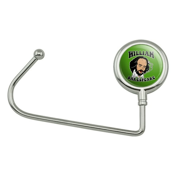 William Bakespeare Shakespeare Getting Baked Funny Humor Purse Bag Hanger Holder Hook