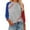 Gray, variant on WXLWZYWL Womens Raglan Shirts 3/4 Sleeve Baseball Tee Round Neck Patchwork Color Block Casual Blouse Tops