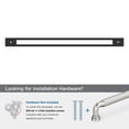 thumbnail image 4 of Amerock Medora 18 inch (457mm) Center-to-Center Rectangle Matte Black Appliance Pull Backplate, 4 of 6