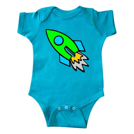 

Inktastic Cute Green Rocket Gift Baby Boy or Baby Girl Bodysuit