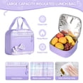 thumbnail image 6 of Gynky School Backpack Set School Bookbag for Middle School Students Book Bag for Elementary Primary Kawaii Backpack, Purple, 6 of 10