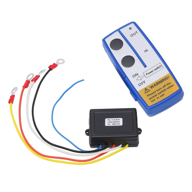12V Handset Switch Controller, Universal Winch Wireless Remote Control Switch Kit with Receiver 12V 24V for Truck ATV SUV