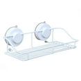 thumbnail image 1 of Wall Mounted Bathroom Shelf Kitchen Storage Shelf Wire Rack With Suction Cup Bathroom Organizer (White), 1 of 4