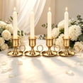 thumbnail image 5 of Vintage Candle Holders with Handles 4pcs,Gold Taper Candlestick Holder for Dining Table, Fireplace Mantel, Wedding and Home Decor, 5 of 7