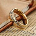 thumbnail image 3 of 7mm 8mm One Ring for Men Lord Rings Magic Power Rings Silver Titanium Rings Wedding Band for Men Women Comfort Fit Sipnner Ring High Polished, 3 of 4