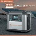 Native Rock 1500W Portable Power Station with 1x Solar Panel 160W, Solar Generator with Panel, 3 AC Outlets with Storage Compartment and LED Light, for Outdoors, Camping, Blackout, Emergency Power | N