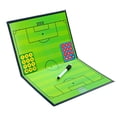 thumbnail image 1 of EeaseMX Pizarra magnética de PVC de 2 secciones para entrenamiento de fútbol profesional, práctica y reutilizable, con marcador e imanes para nevera (verde), 1 of 7