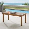 thumbnail image 3 of Crosley Furniture Ridley Coastal Metal Outdoor Coffee Table in Brown, 3 of 9