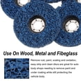 thumbnail image 4 of Uxcell 5 Pcs Roues Dénudées 5"x7/8 Pouces pour Moulin d'Angle Bleu, 4 of 6