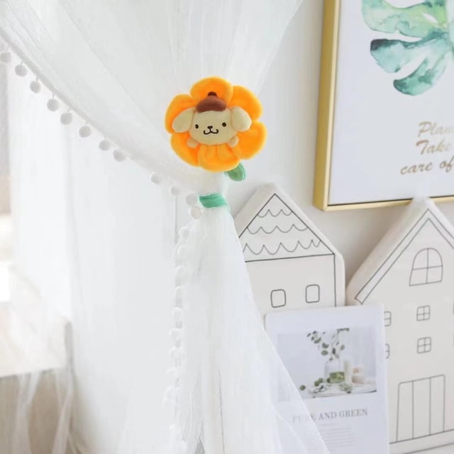 Kawai Anime Sanrios Melody Sun Flower juguete de peluche colgante muñeca de flor flexible juguete niñas ramo regalo