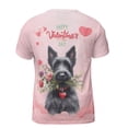 thumbnail image 2 of Happy Valentine's Day Scottish Terrier holding flowers All Over Print 3D Shirt Unisex Merch Scottie Dog Lover Gifts - 3005, 2 of 6