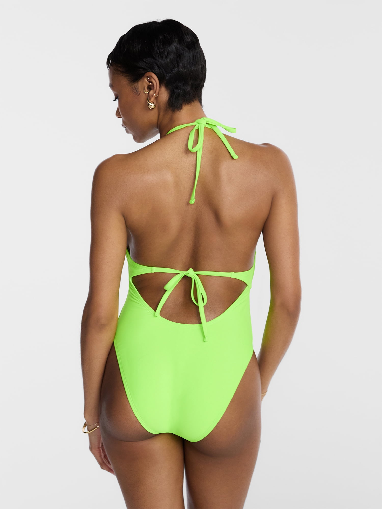 Hot Girl Summer by Megan Thee Stallion Women's and Women's Plus Hot Girl Summer Cutout One-Piece Swimsuit, Sizes XS-3X