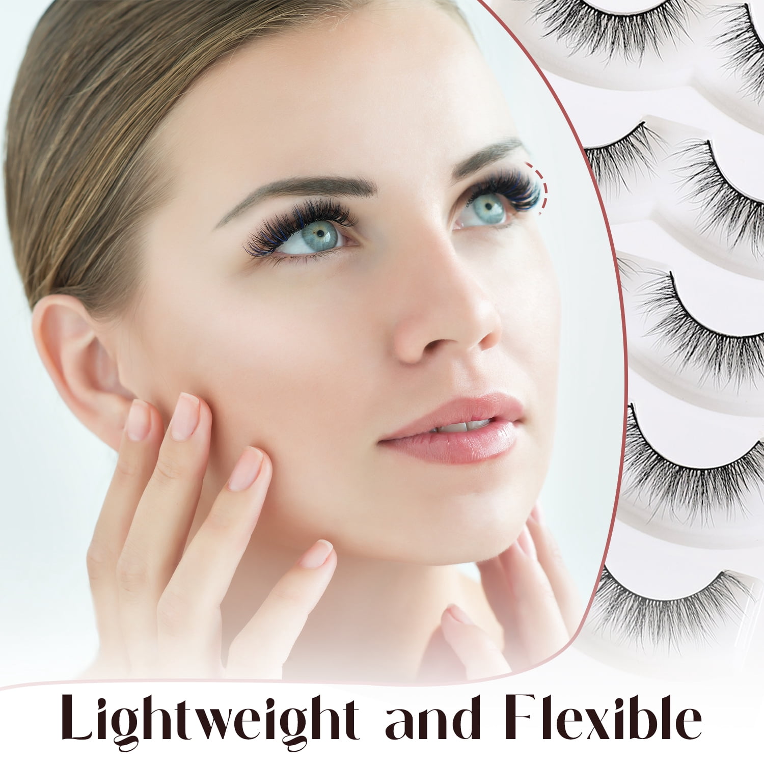 (3 pack) Profusion Cosmetics Iconic 3D Faux Mink Lashes, 5 Pairs Reusable Eyelashes with Adhesive for Natural to Dramatic Style, Lightweight & Cruelty-Free Set, Oh Darling