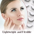 thumbnail image 3 of Profusion Cosmetics Iconic 3D Faux Mink Lashes, 5 Pairs Reusable Eyelashes with Adhesive for Natural to Dramatic Style, Lightweight & Cruelty-Free Set, Oh Darling, 3 of 6