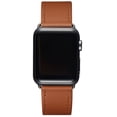 thumbnail image 2 of WFEAGL Leather Strap for Apple Watch Band 42mm 44mm 45mm Brown/Black, 2 of 7
