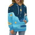 thumbnail image 4 of Astronaut Dreaming Planets 3d Sweatshirts Hoodie Fashion Casual Personality Men's Women Street Hoodie Pullovers Long Sleeve Comfortable Top, 4 of 6