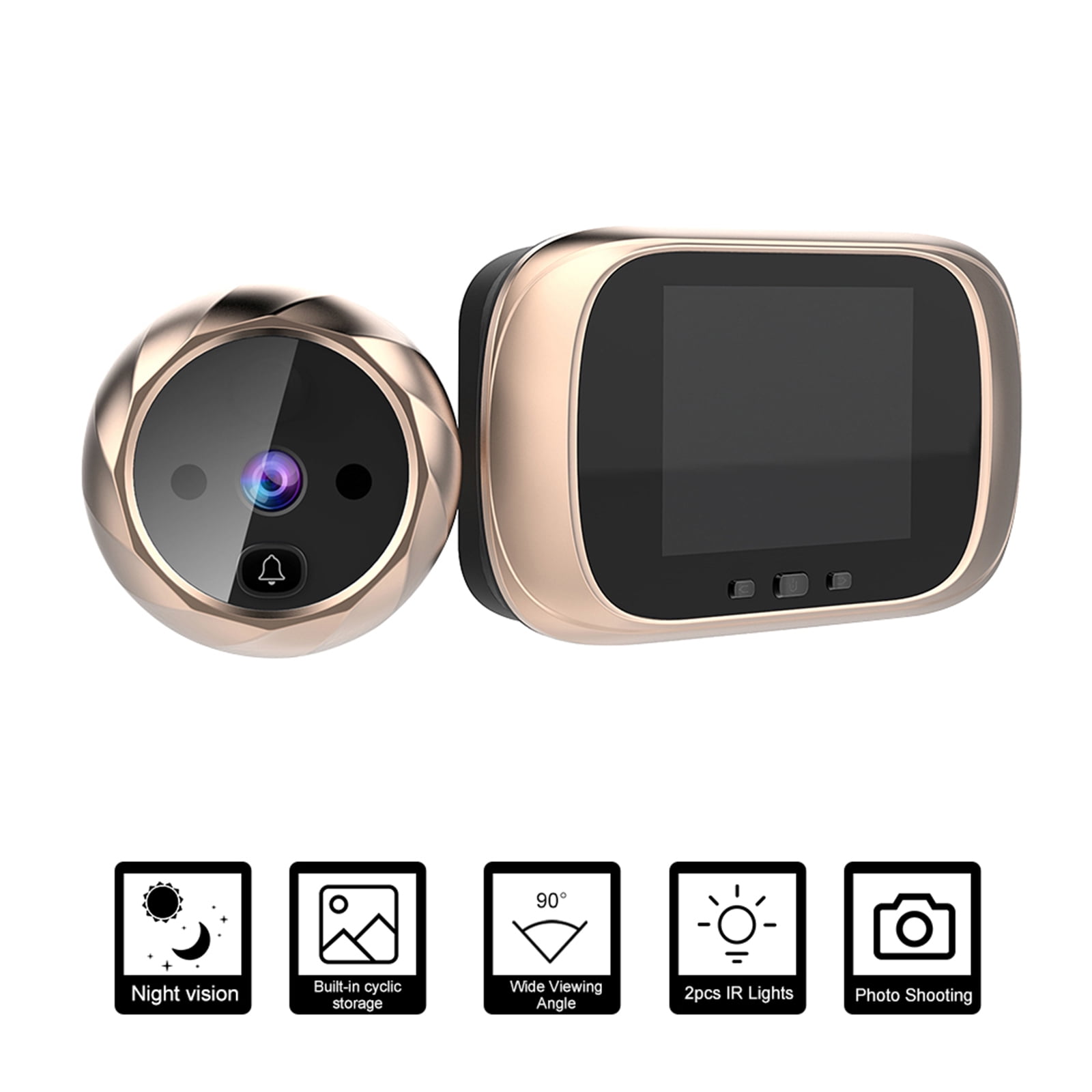 Video Door Viewer Peephole Camera with 4.3"Colour Screen Display Built in 