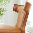 thumbnail image 4 of Modway Curve Solid Wood and Vegan Leather Dining Chair in Tan, 4 of 9