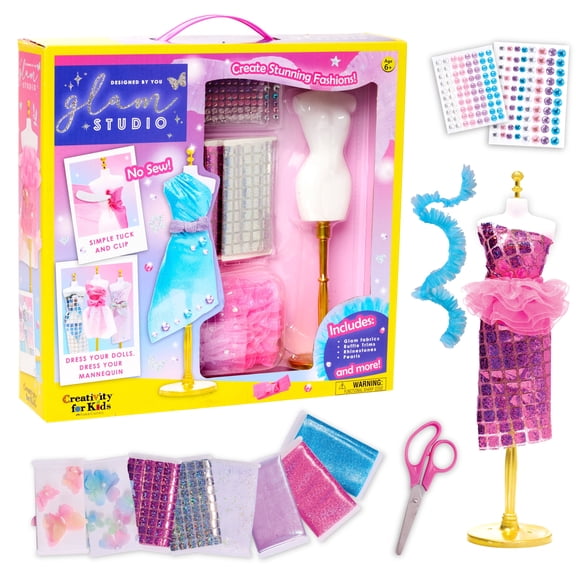 Creativity for Kids Designed by You Glam Studio, Fashion Making Kit, Ages 6