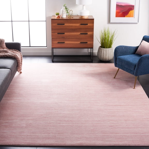 SAFAVIEH Vision Adrasteia Distressed Area Rug, Pink, 8' x 8' Square - Modern Design, Pink, Non-Shedding & Easy Cleaning, Ideal for Living Room, Bedroom, Dining Space