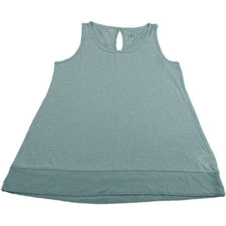 Keyhole Back Tank - Calvin Klein Performance Women's Size Small Keyhole Back Active Tank Shirt, Grey