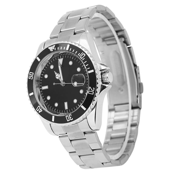 Automatic Mechanical Watch Male Watch Stainless Steel Band Watch Winner Male Automatic Mechanical Watch Stainless Steel Band Wristwatch Black