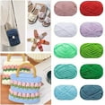 thumbnail image 2 of 1Pcs T-Shirt Yarn for Crocheting Beginners DIY Hand Craft Bag Blanket Cushion Projects Knitting Yarn Fabric Crochet Cloth Solid Color 100g T-Shirt Yarn, 2 of 7