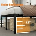 thumbnail image 6 of Twin Bed Frames 14 Inch Twin Platform Bed Frame with Large Storage Space,Black Bed Frame Twin Size Heavy Duty Metal Mattress Foundation,Corner Bed, 6 of 10