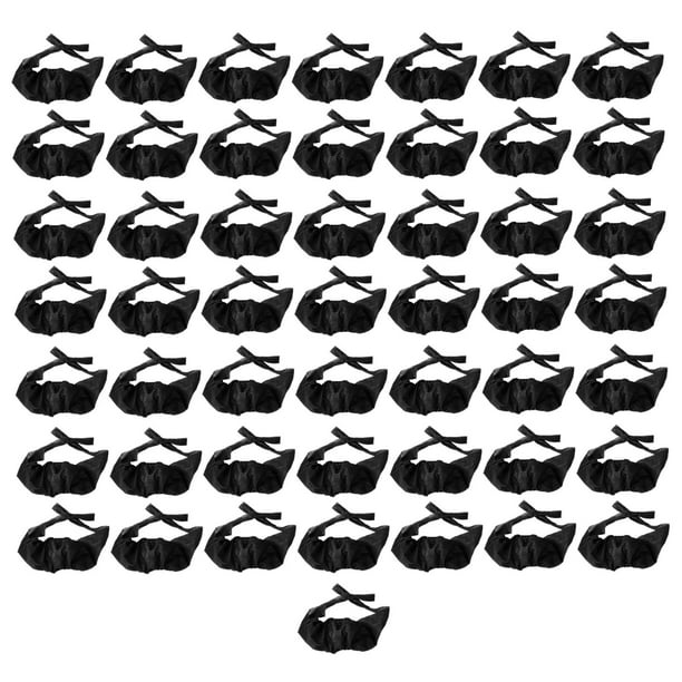 50 piezas de sujetador desechable para mujer, ropa interior cómoda y portátil. Negro