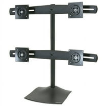 Ergotron 33-324-200 DS100 Quad-Monitor Desk Stand - Up to 124lb - Up to 24" Flat Panel Display - Black