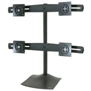Ergotron 33-324-200 DS100 Quad-Monitor Desk Stand - Up to 124lb - Up to 24" Flat Panel Display - Black