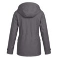 thumbnail image 6 of Lmueinov 2026 Women's Hooded Snap Zip Windbreaker Jacket, Multi-Pocket Water Resistant Mid-Length Outdoor Hiking Casual Coat S-XXL, 6 of 7