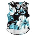 thumbnail image 2 of Tank Top Women Cotton Linen V Neck Button Sleeveless Tee Shirts Basic Shirt Summer Clothes for Daily Beach Vacation, 2 of 5